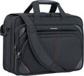 Laptop Bag 17.3 Inch Premium Laptop Briefcase, Expandable Water Repellent Laptop Shoulder Messenger Bag Durable