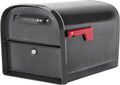 6300P-10 Locking Parcel Mailbox, X-Large, Pewter | Galvanized steel build with a secure steel cam lock, dual access