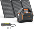 155Wh Solar Generator with Solar Panel Included 30W Portable Power Station 100W 150W Surge Multi-Output Solar Powered
