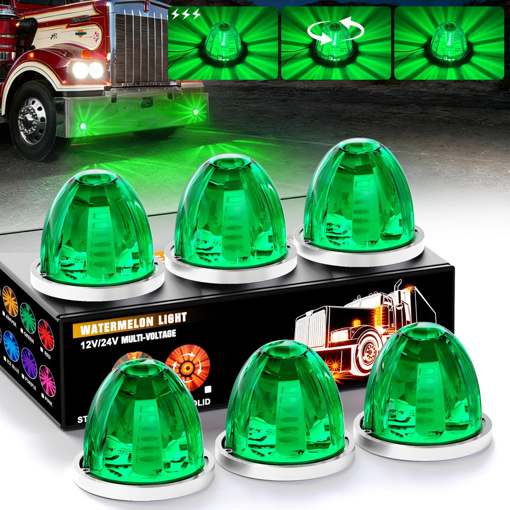 6-Pack LED Watermelon Lights Multiple Functions Side Marker Light