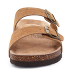 Unisex Comfortable Cork Footbed Slide Sandals with Arch Support