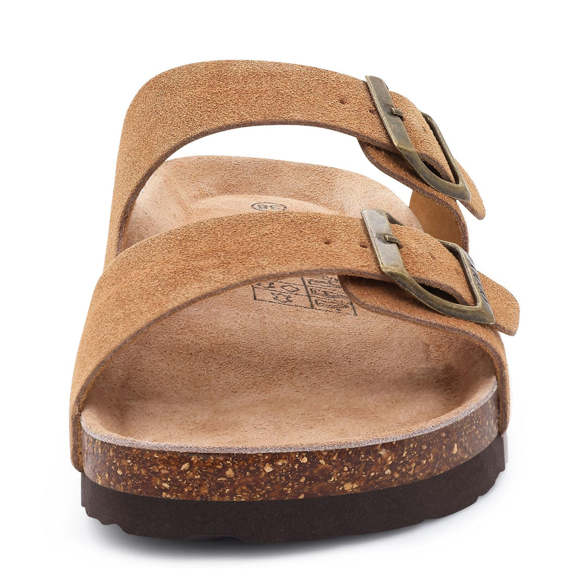 Unisex Comfortable Cork Footbed Slide Sandals with Arch Support