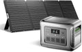 Solar Generator R1500 LITE with 200W Foldable Solar Panel,1056Wh Portable Power Station LiFePO4 (LFP) Battery,1600W