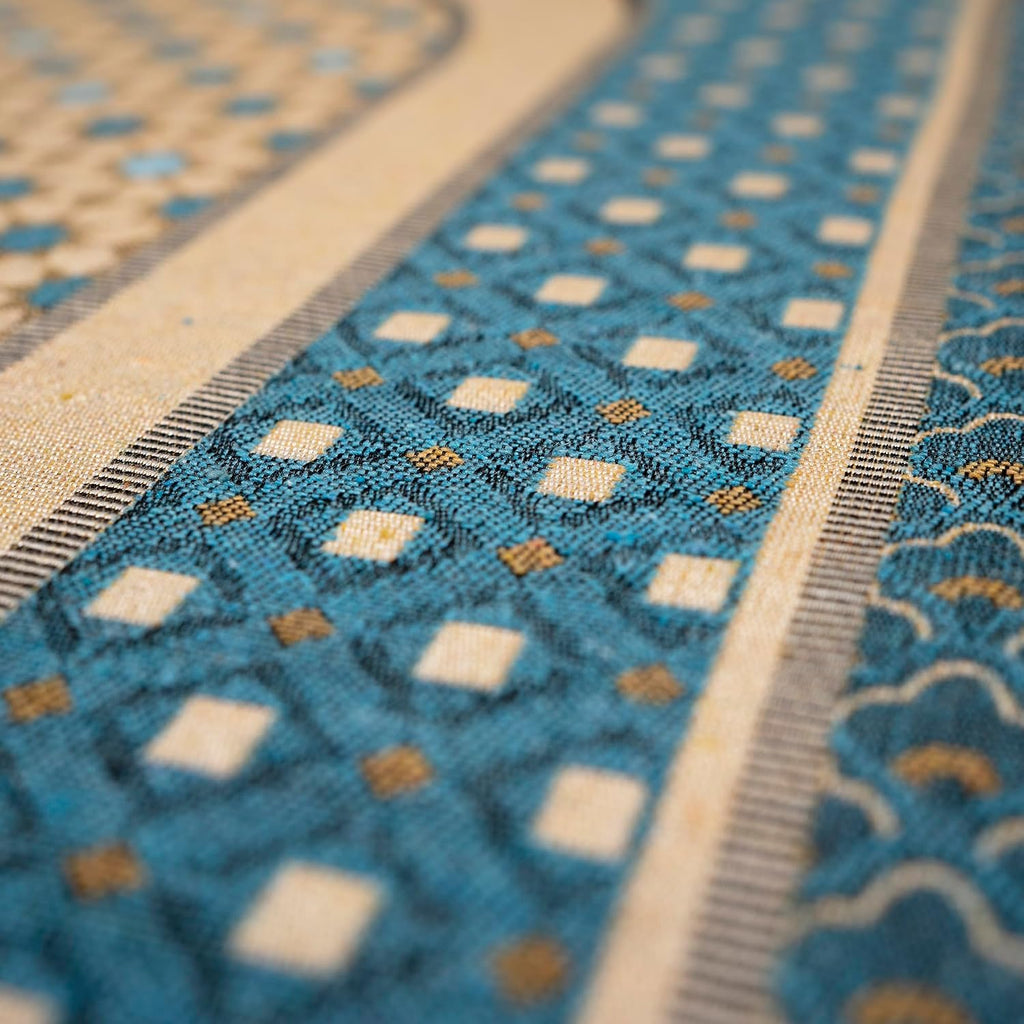 Turkish Islamic Prayer Mat Janamaz Sajjadah | Thin Woven Cotton Praying Rug Ramadan Eid Gift | Traditional Muslim