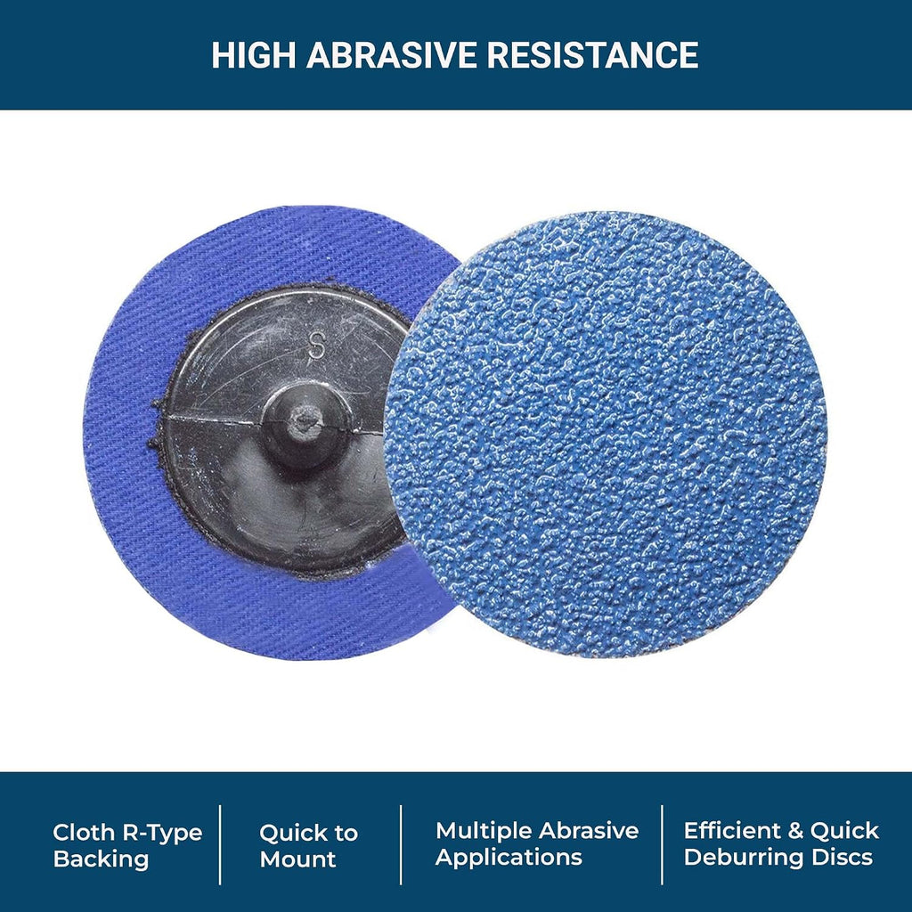 Benchmark Abrasives 2" Zirconia Quick Change Sanding Discs, 36 Grit