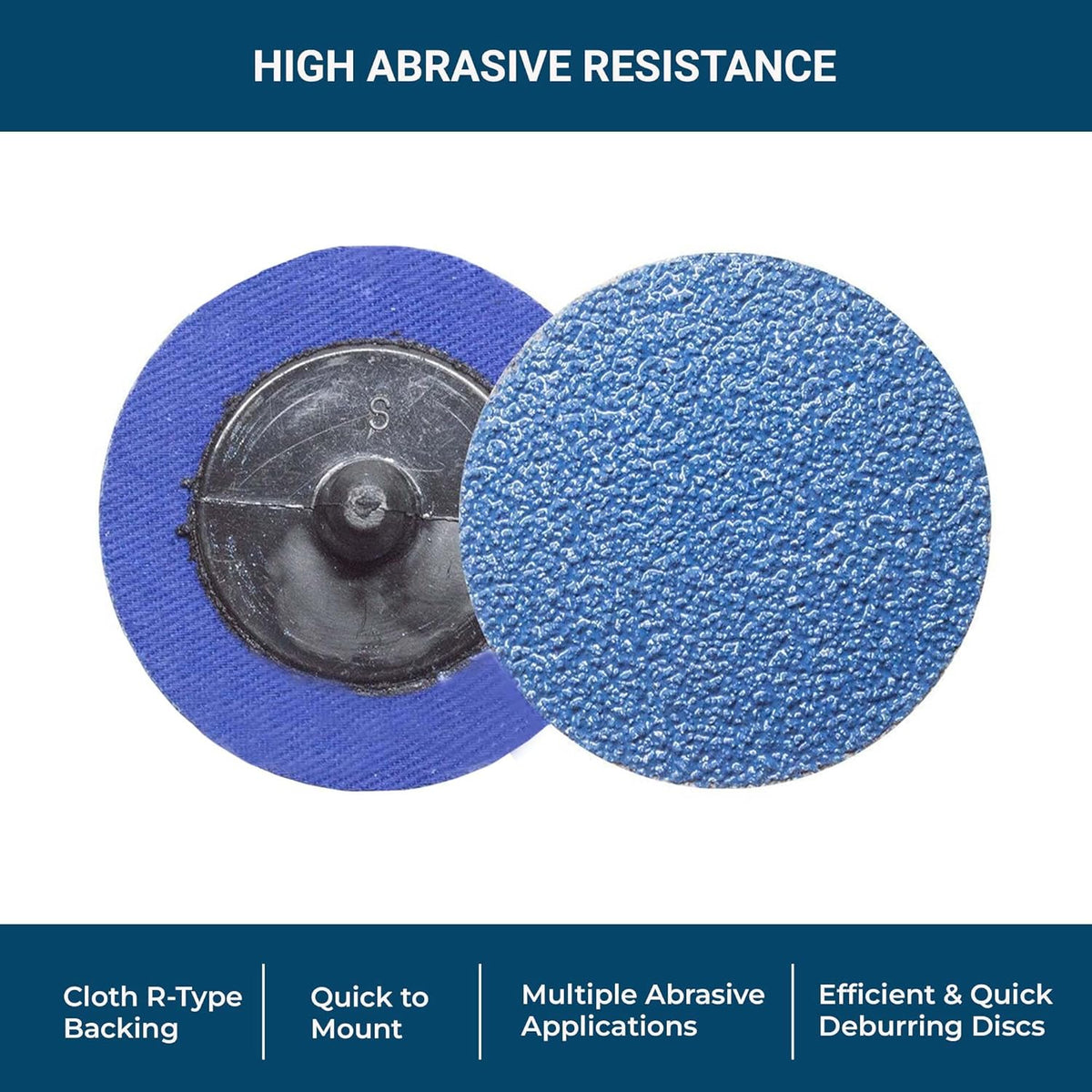 Benchmark Abrasives 2" Zirconia Quick Change Sanding Discs, 80 Grit