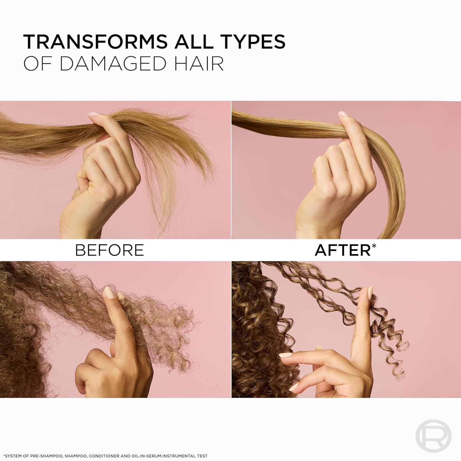 Sulfate Free Bond Repair+ Shampoo and Conditioner Set with Bond + Amino Acid Complex, Strengthens and Repairs Damaged
