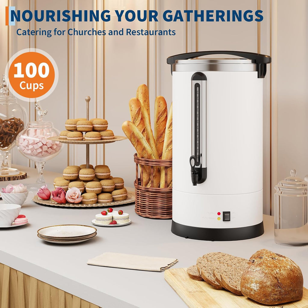 100 Cup Coffee Urn, 14 l Large Commercial Coffee Maker