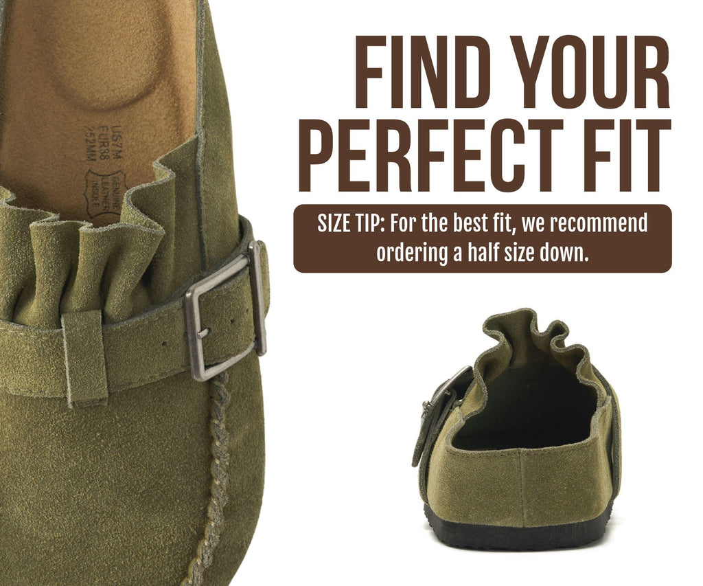 100% Genuine Leather Clogs for Women - Women's Mules & Clogs
