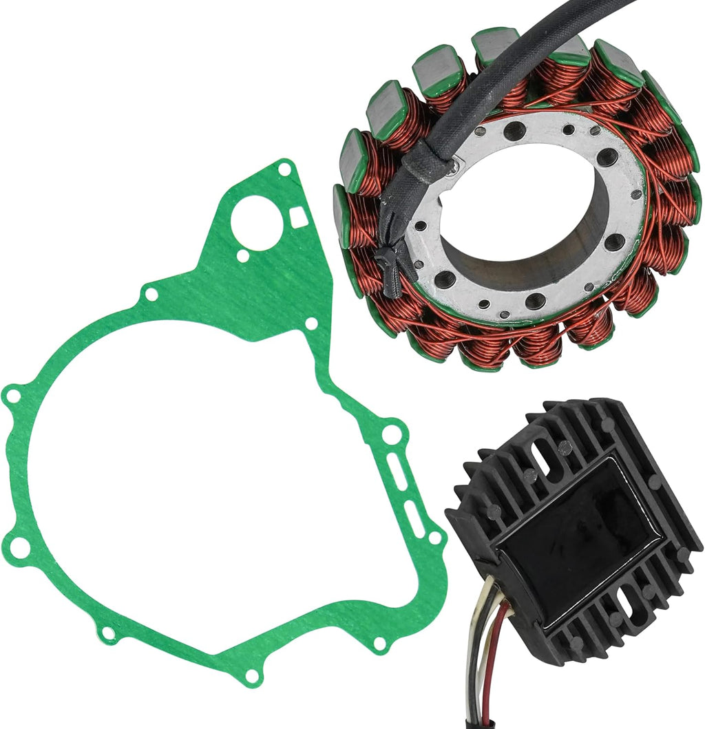 Caltric Stator and Regulator Rectifier with Gasket Compatible With Yamaha V Star 650 Xvs650 Classic 2004-2010