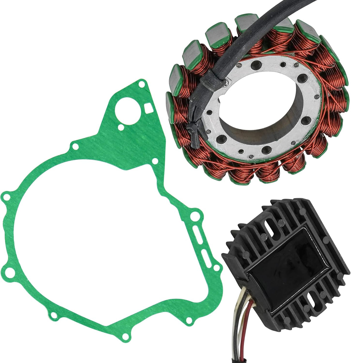 Caltric Stator and Regulator Rectifier with Gasket Compatible With Yamaha V Star 650 Xvs650 Classic 2004-2010