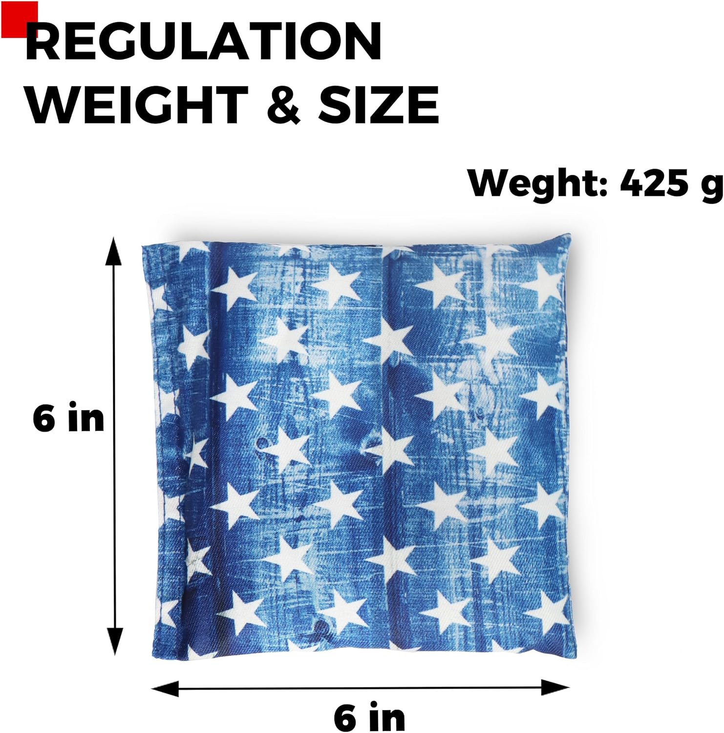 Cornhole Bags Set of 8 - Regulation Size & Weight Bean Bags, Heavy Duty Double-Stitched Canvas for Tailgating