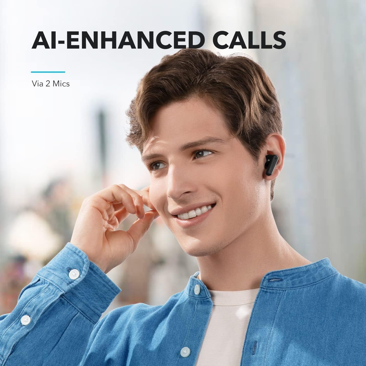 by Anker P20i True Wireless Earbuds, 10mm Drivers with Big Bass, Bluetooth 5.3, 30H Long Playtime, Water-Resistant, 2