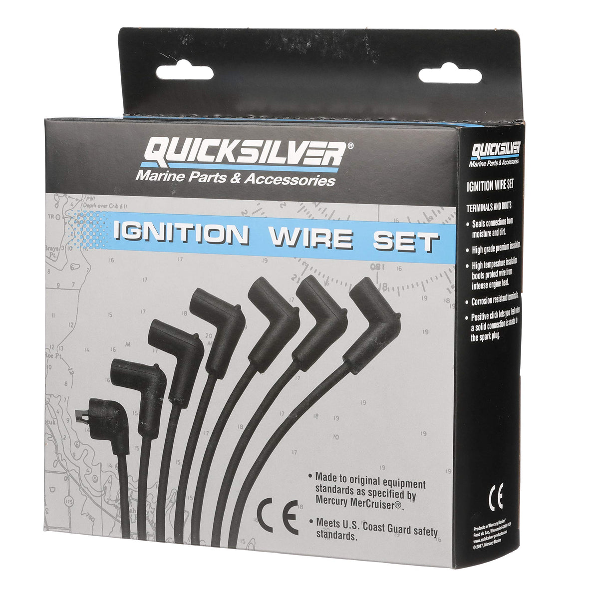 Quicksilver 847701Q17 Blue Wire Spark Plug Wire Kit