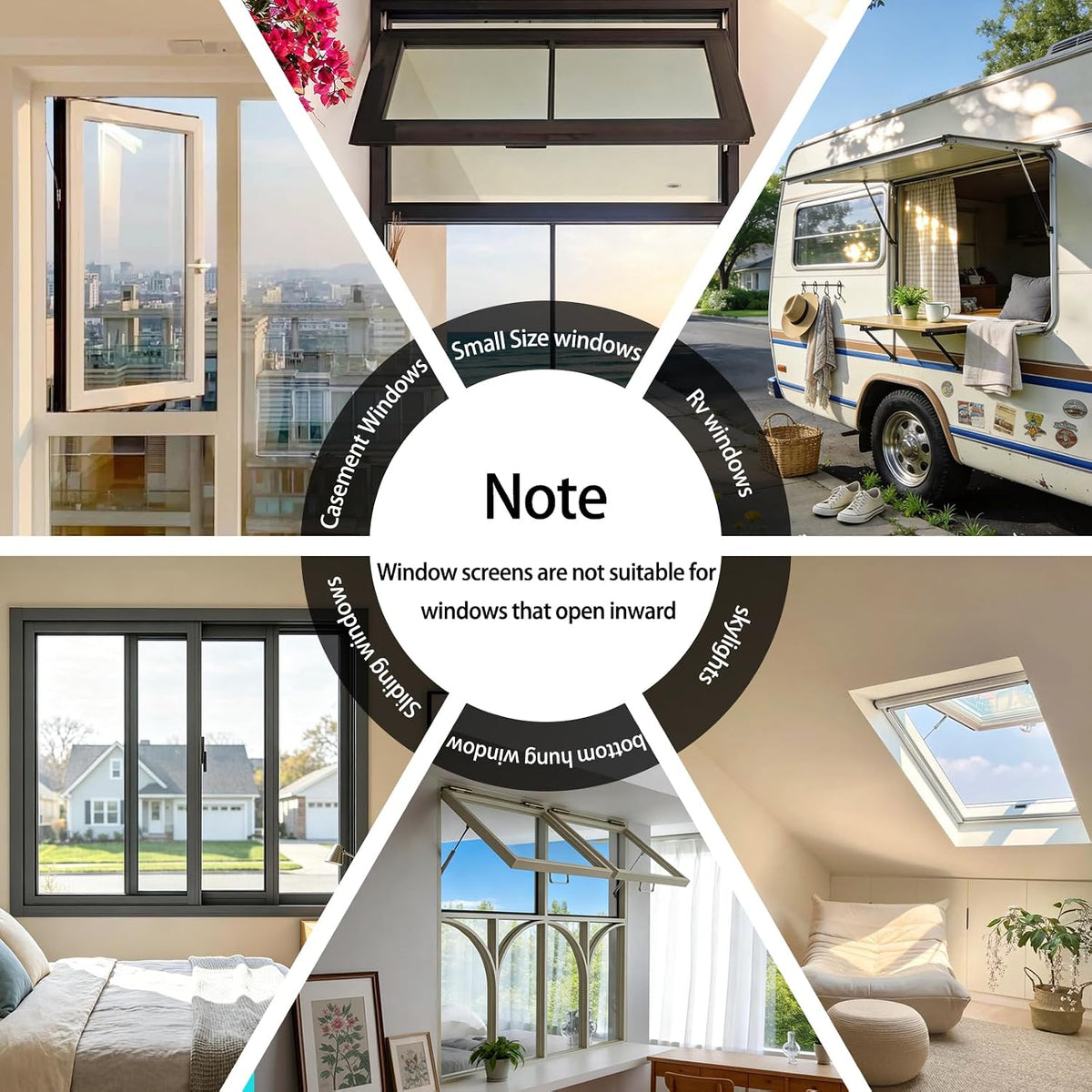 Magnetic Window Screen - DIY Adjustable Mesh, 55"x36", Bug-Proof & Airy