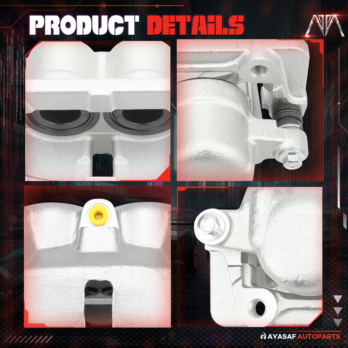 MAYASAF 18B4975 Front Left Driver Side Disc Brake Caliper Assembly
