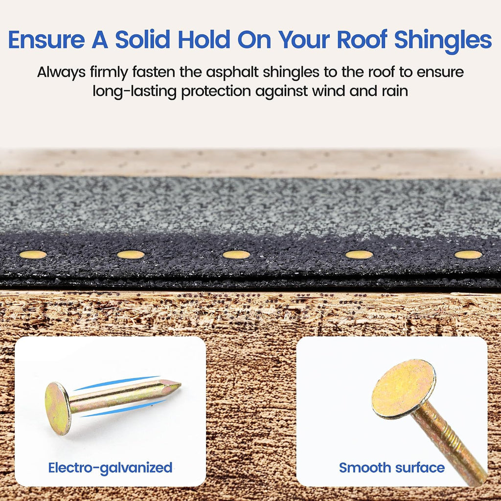 Roofing Nails 1 Inch 15 Degree Coil Nails Galvanized 2,880 Count