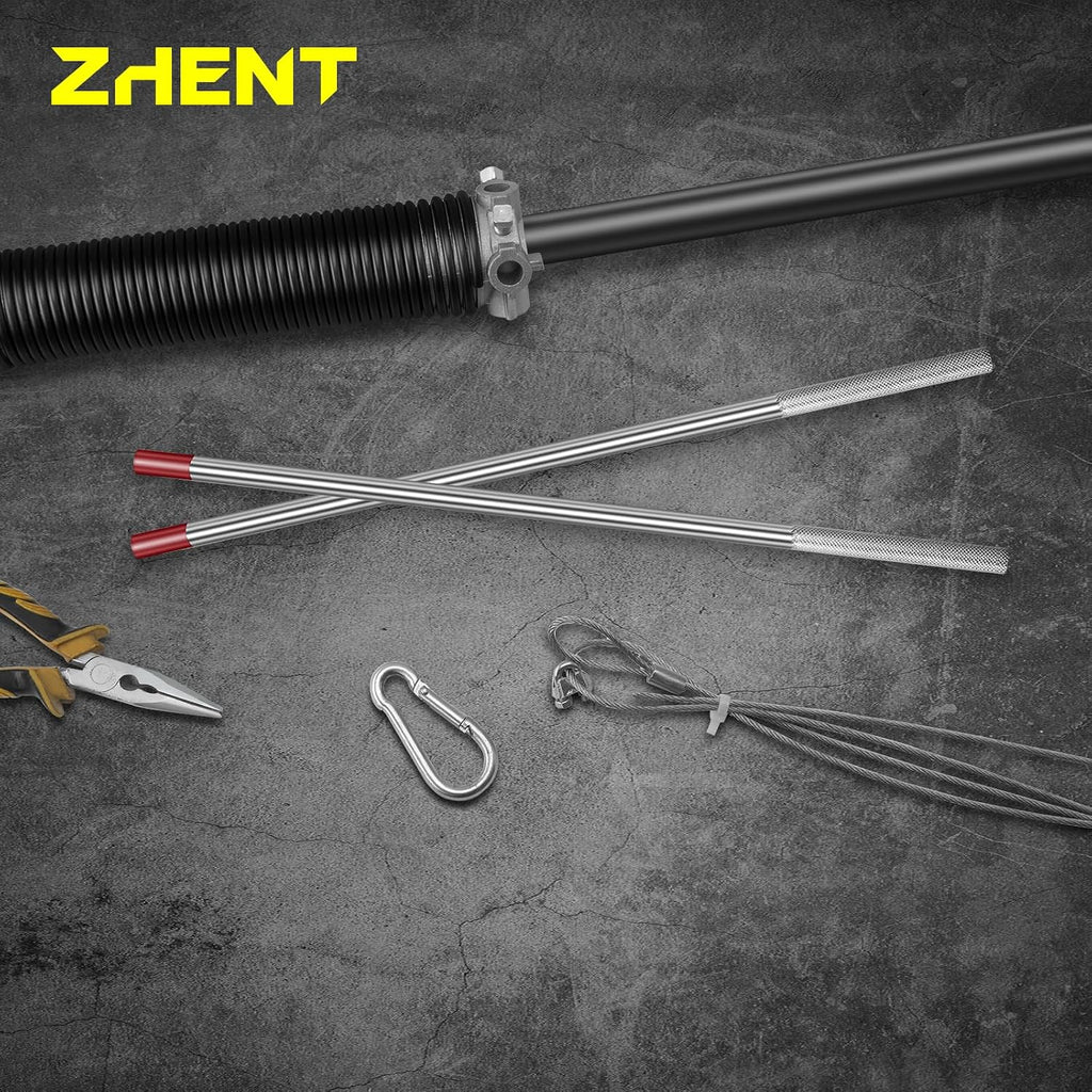 Premium 2Pcs Winding Bars with Non-Slip Handle 1/2’’ in Diameter X 17.5’’ in Length,Used for Garage Door Torsion Spring