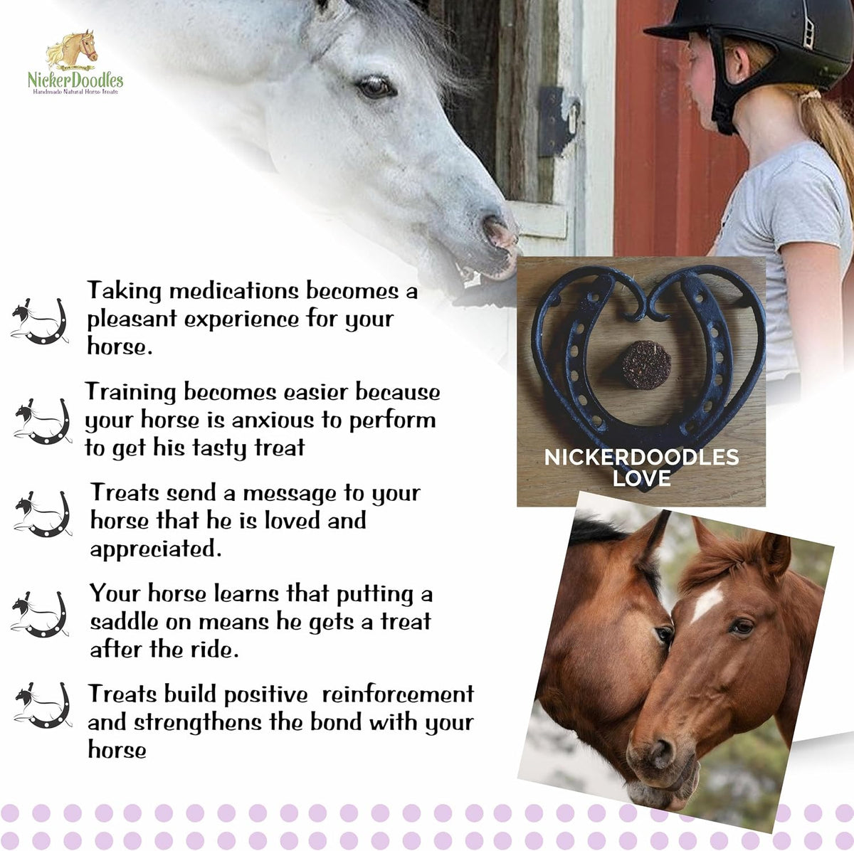 Horse Treats - 1 lb Pail - Effortlessly Give Medications with Our Soft Baked Treats - Training Treats are The Perfect