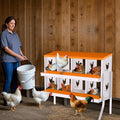 Chicken Nesting Box, 8 Compartment Nesting Boxes for Chickens, Easy to Clean and Install, Chicken Laying Boxes for