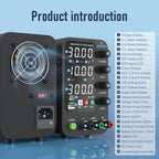DC Power Supply Variable, 0-32V 0-10A Switching Bench Power Supply with Intelligent Charging Mode, 20W USB & Type-C Quick-Charge, Encoder Knob, Output Switch, 4-Digit LED Display - SPS-3010C