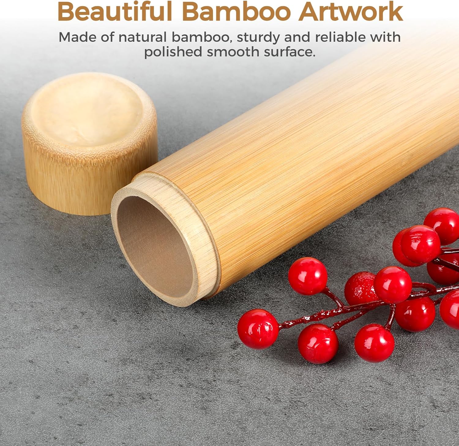 Bamboo Scattering Urn Set, 8 PCS Small Bamboo Scattering Urns for Human Ashes, Cremation Ashes Tube Urns for Dog Cat