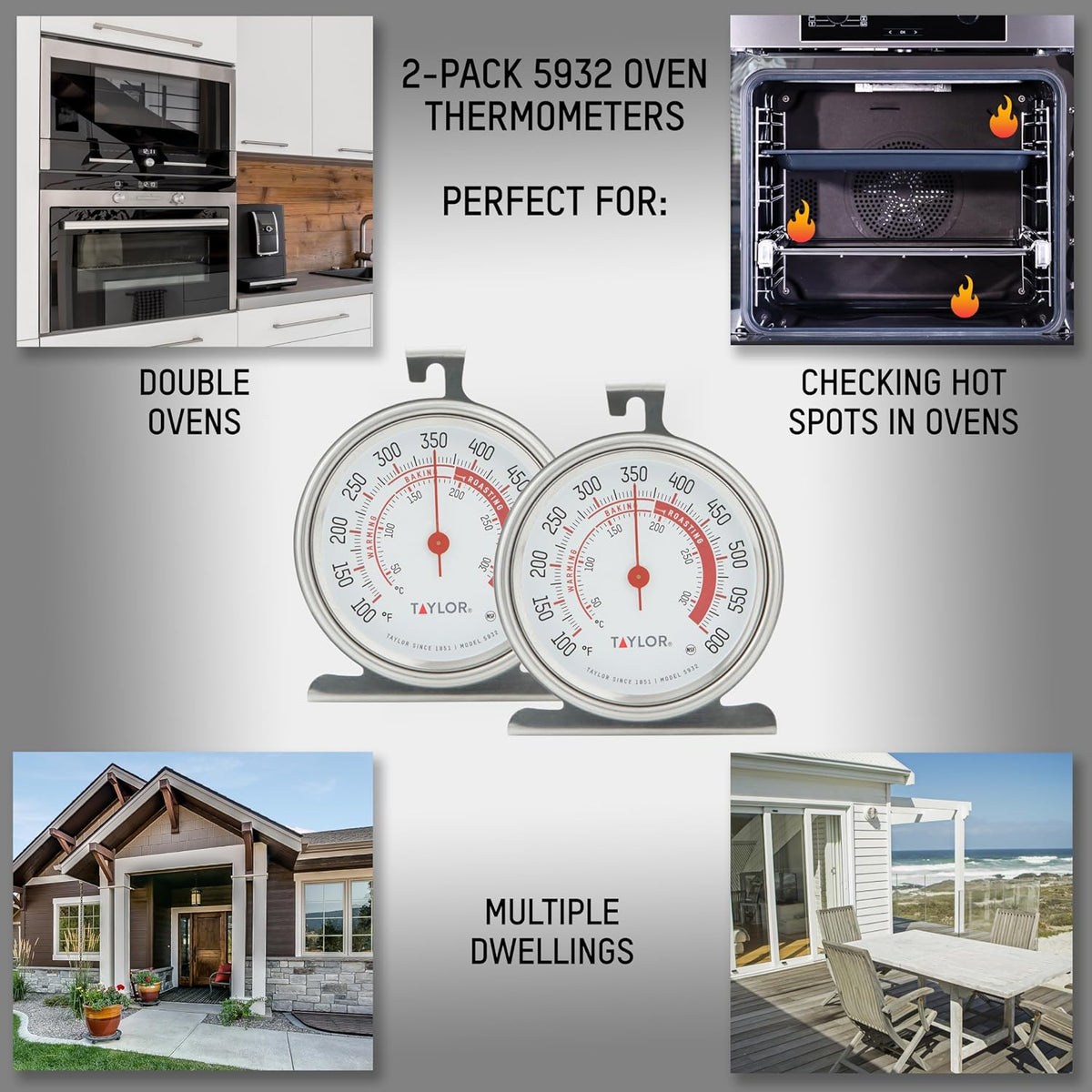 Oven Thermometer 2-Pack