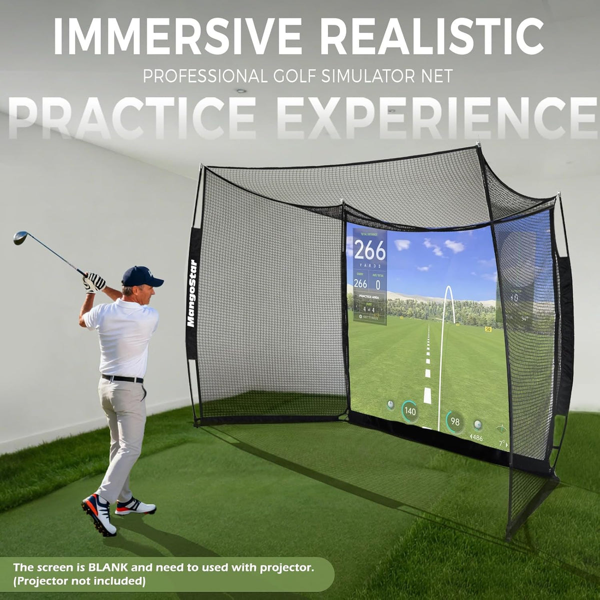 Golf Net, 11x8ft Golf Practice Hitting Net for Indoor Outdoor