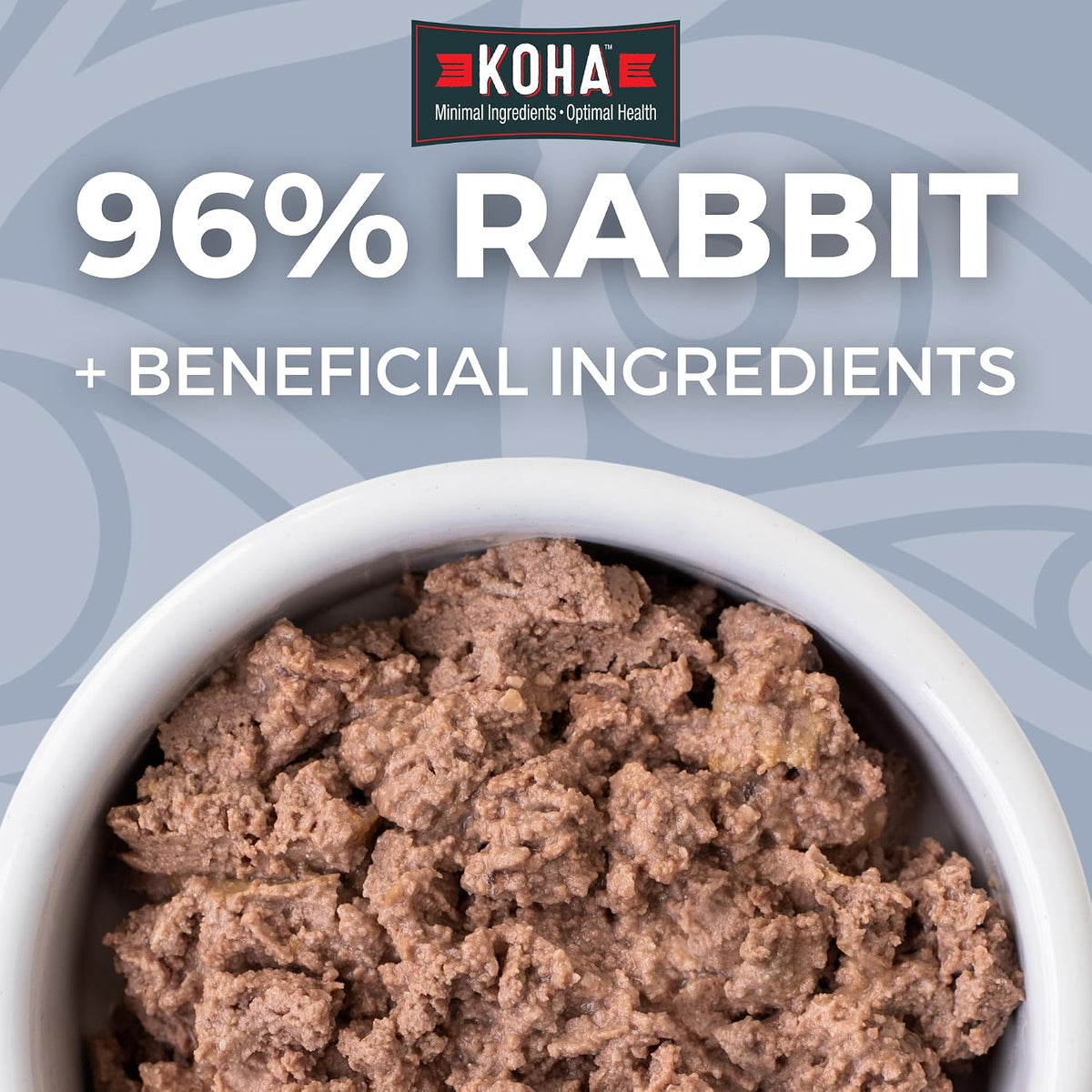 Limited Ingredient Diet Rabbit Pate Wet Cat Food, Novel Protein