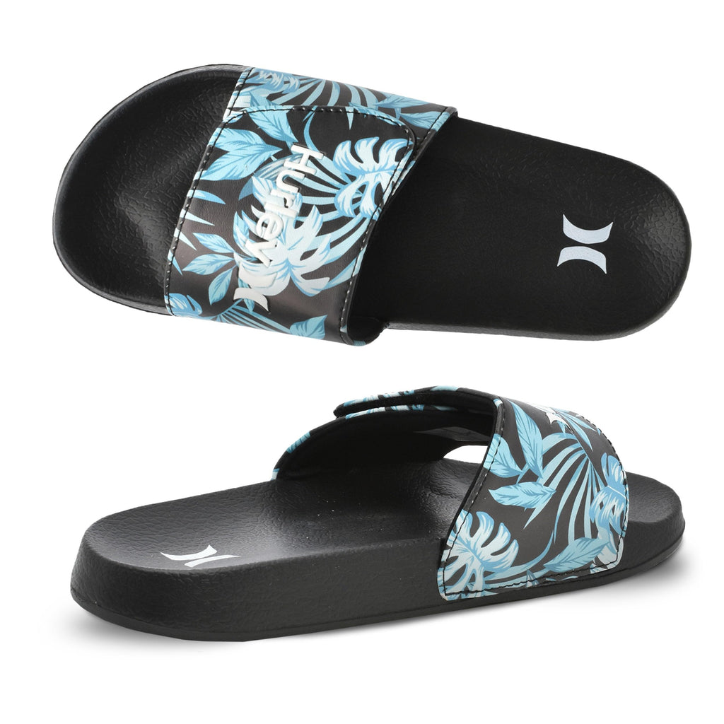 Kids NAIA Slides Adjustable Strap Slip-On Sandals Indoor and Outdoor EVA Footbed Shower Slides for Girls and Boys