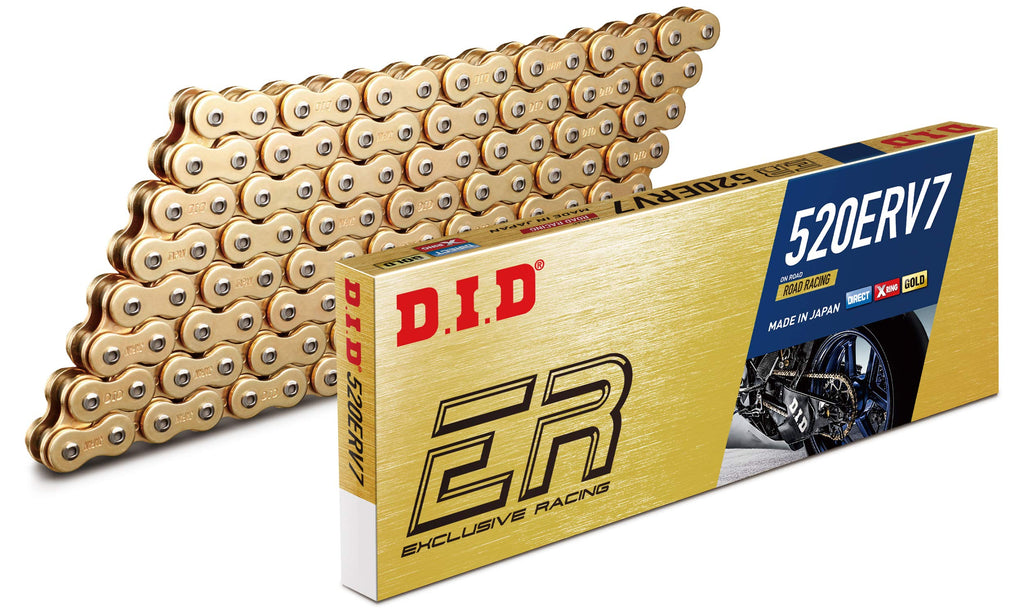 DID (520ERV7100ZB) Gold 100 Link High Performance ERV7 Series X-Ring Chain with Connecting Link