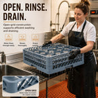 Commercial Glass Rack, 3 Pack 25 Compartment Dishwasher Rack