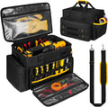 Tool Bag 15 Inch,Heavy Duty Tool Organizer,Tactical Range Tool Tote,30 Pockets & Anti-Friction