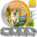 Dog Collars for Small Medium Large Dog, Flea & Tick Collar Adjustable, Gray