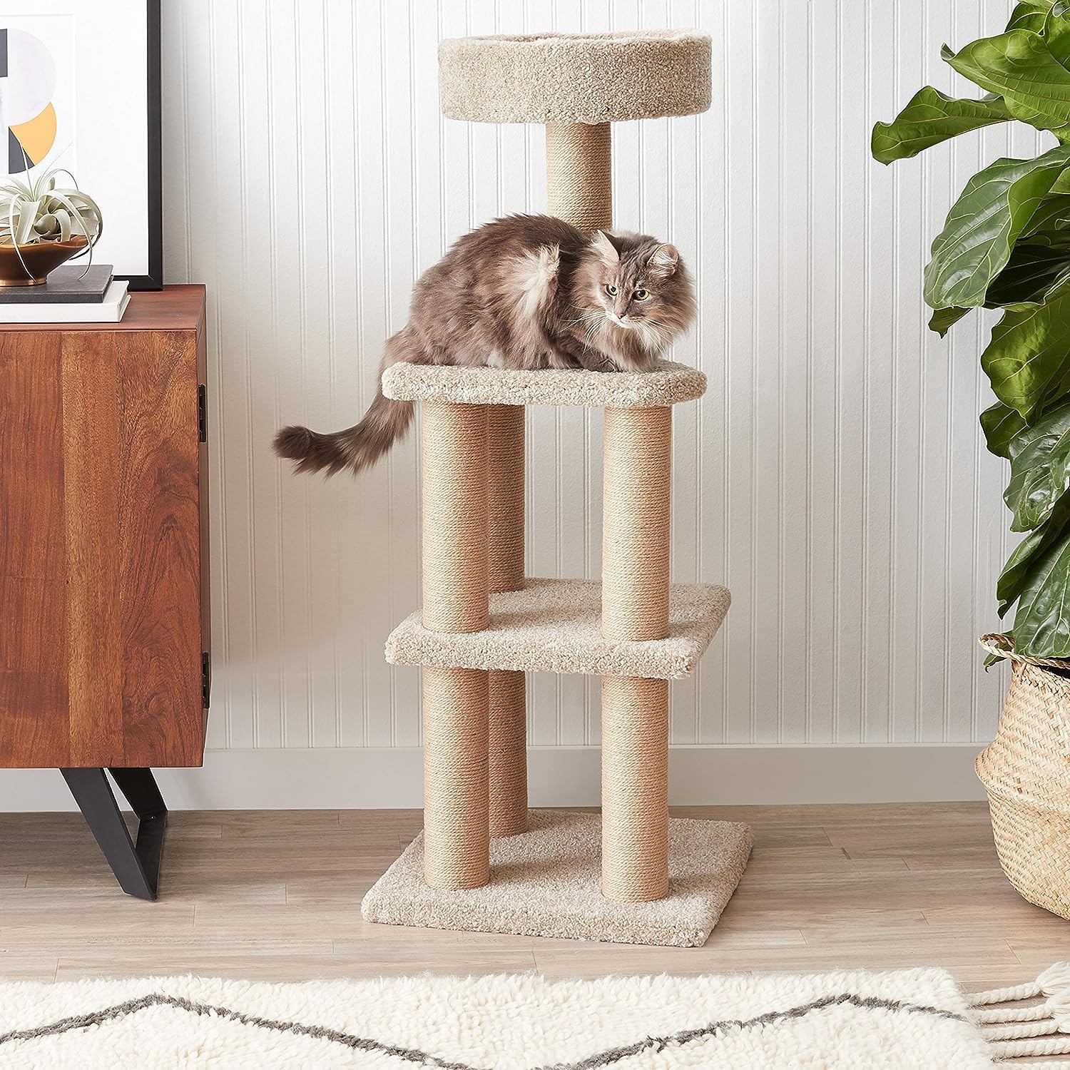 Cat Tree Tower - Multi-Level Climbing Activity Center for Indoor Cats & Kittens with Scratching Posts, Platform, Jute