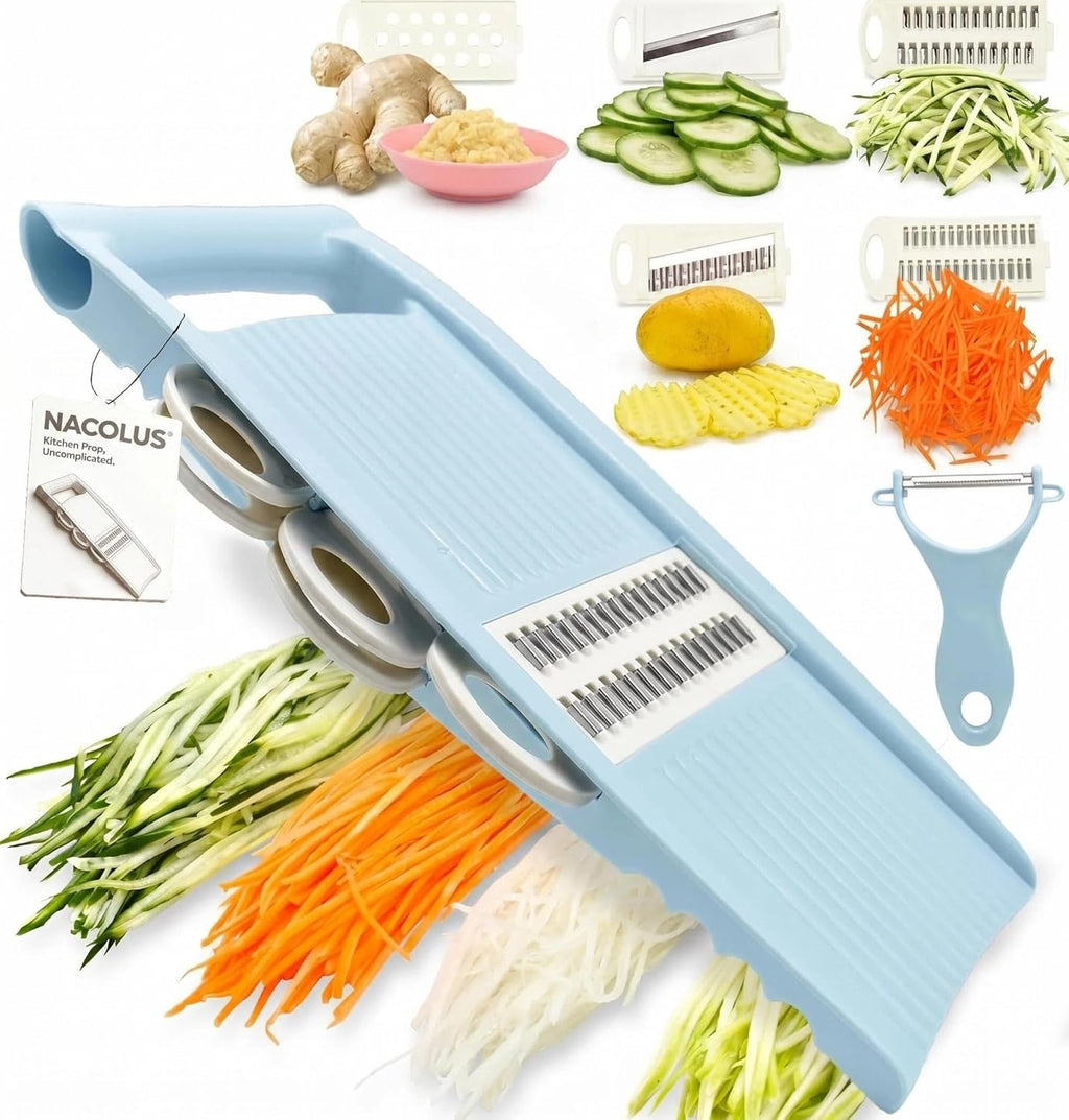 Handheld Mandoline Slicer for Kitchen, Vegetable Slicer Multi Blade Potato Chip, Veggie shredder, Vegetable Cutter