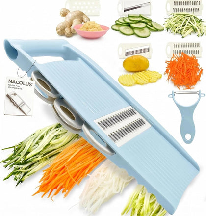 Handheld Mandoline Slicer for Kitchen, Vegetable Slicer Multi Blade Potato Chip, Veggie shredder, Vegetable Cutter