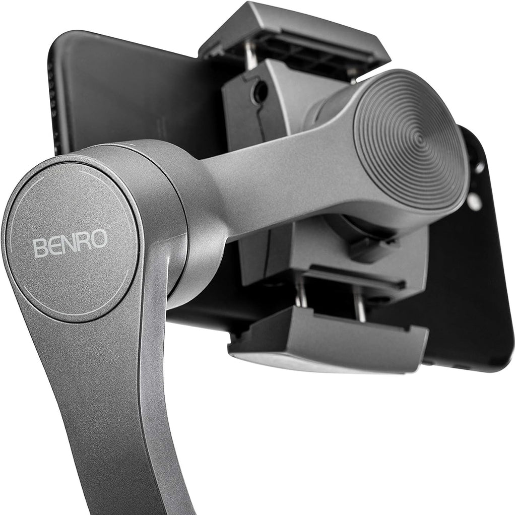 3XS 3-Axis Smartphone Handheld Gimbal Stabilizer with Foldable Design, 24-Hour Battery, Wireless Charging and