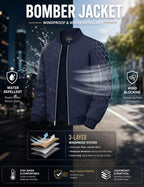 Jackets for Men Bomber Jacket Lightweight Men Jacket Lightweight Mens Windproof Jacket Baseball Coat Full Zip