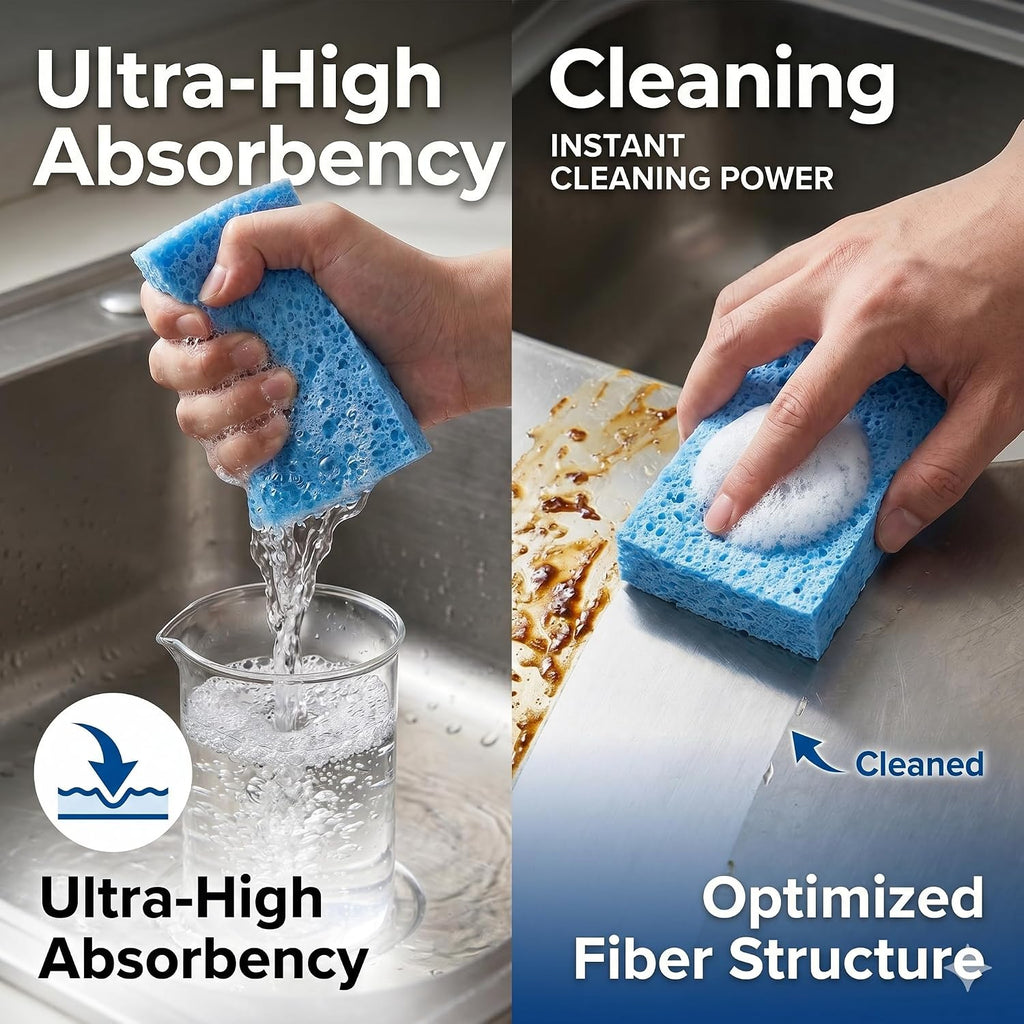 36 Pk Pop-Up Compressed Cellulose Kitchen Sponges