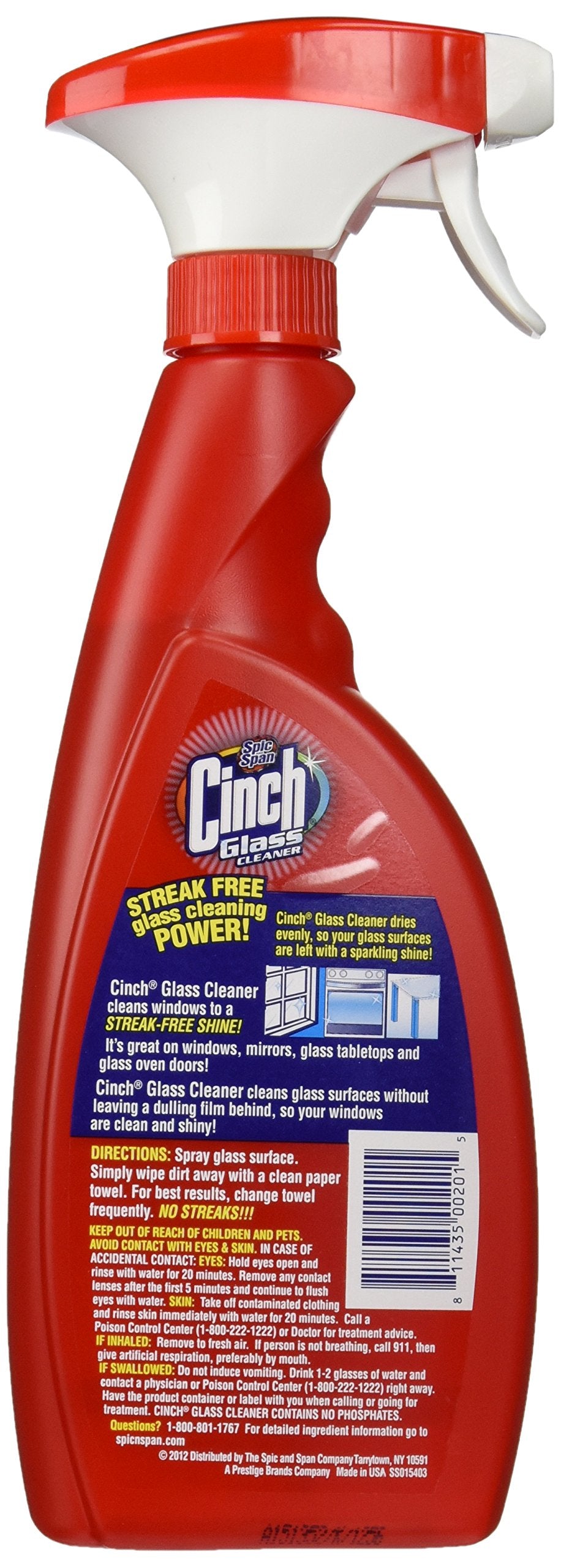 Cinch Glass Cleaner oz., Original, 17 Fl Oz