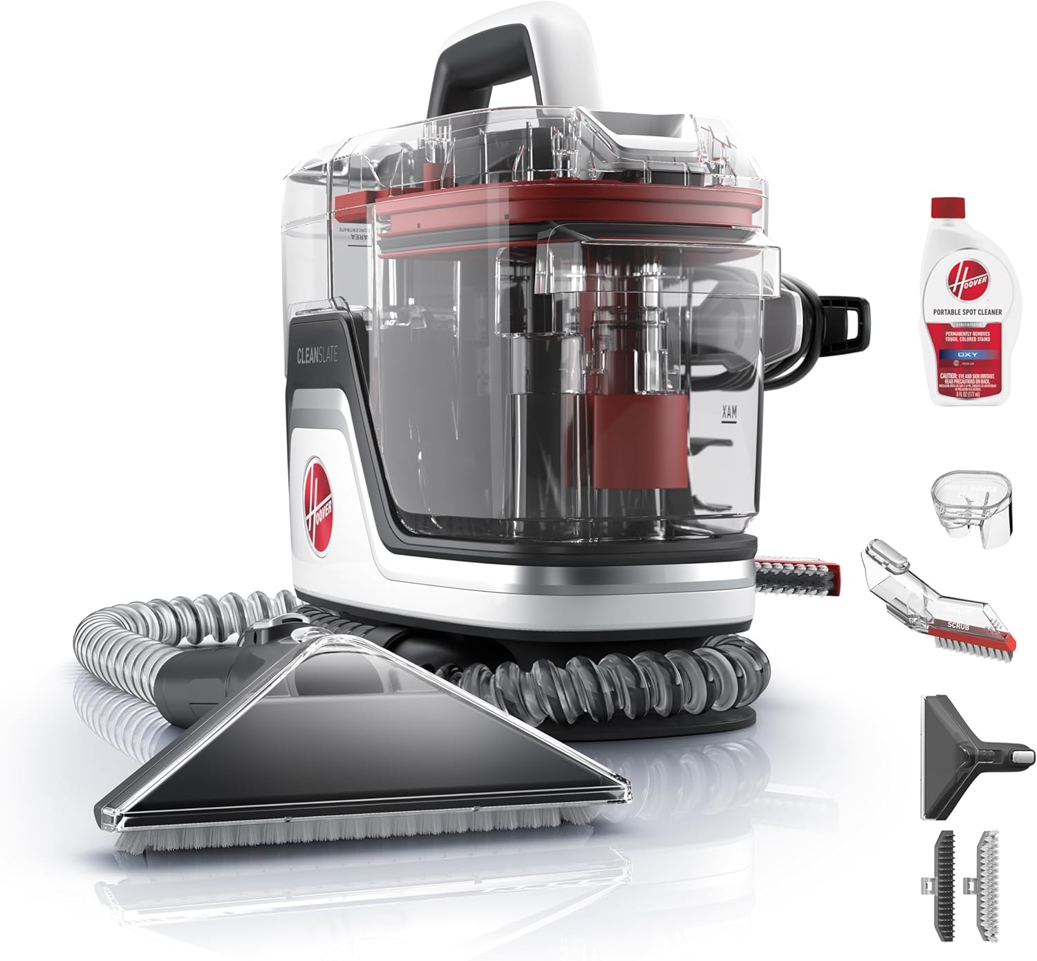 CleanSlate Plus Portable Carpet + Upholstery Spot Cleaner Machine | Powerful Suction with Versatile Tools, Pet Stain