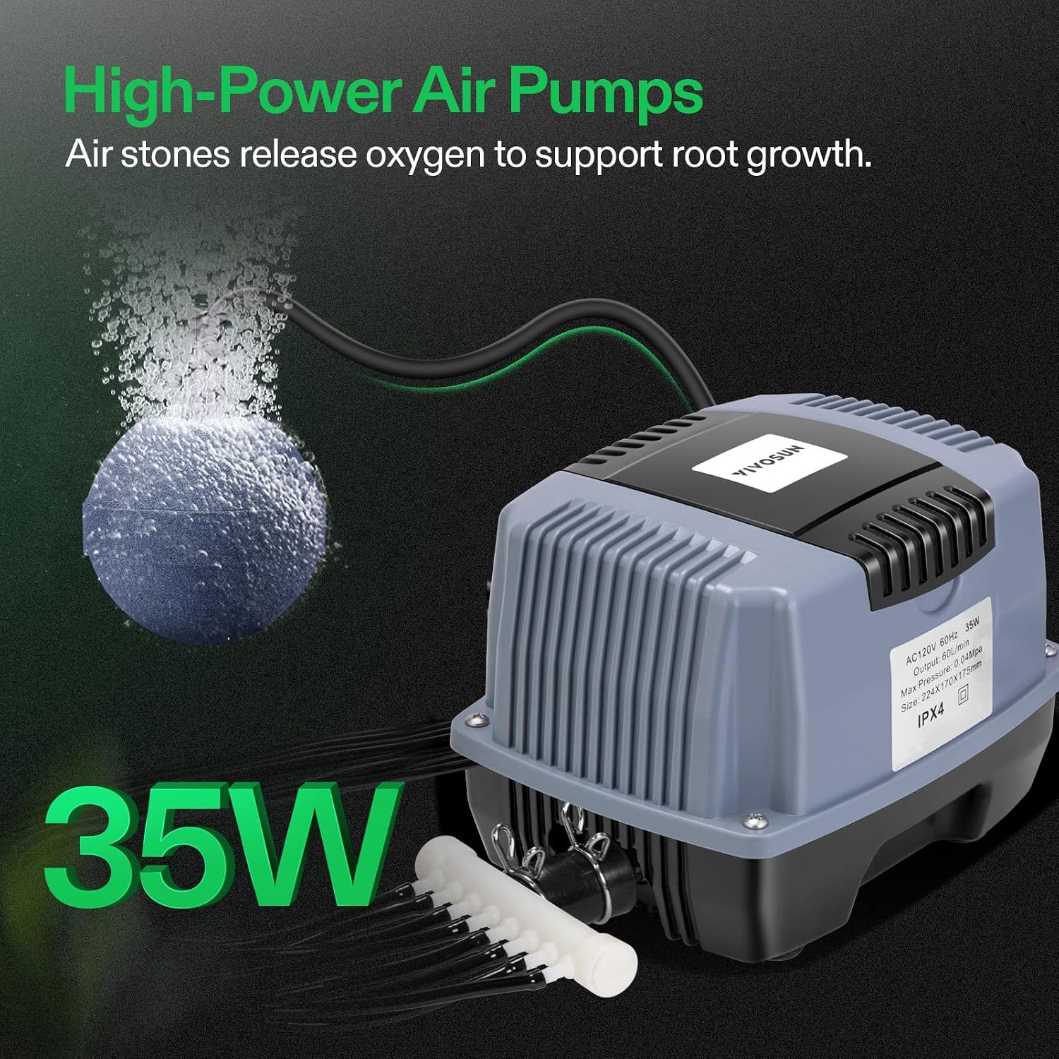 DWC Hydroponics Grow System with Top Drip Kit 8 Buckets | 5-Gallon Deep Water Culture, Recirculating Drip Garden