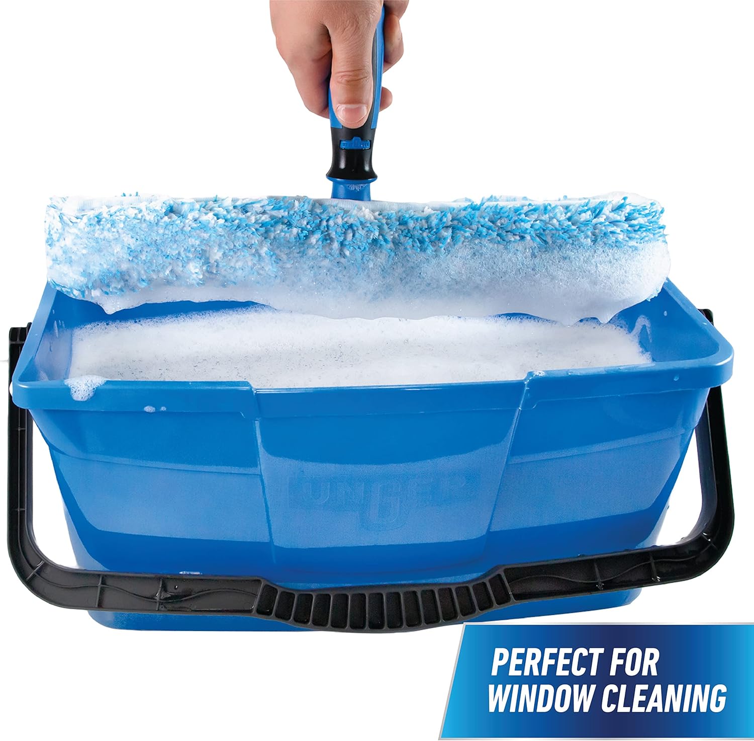 Professional 3 Gallon Bucket – Compact Cleaning Bucket, Comfort-Grip Handle, 2 Pour Spouts, Portable Cleaning