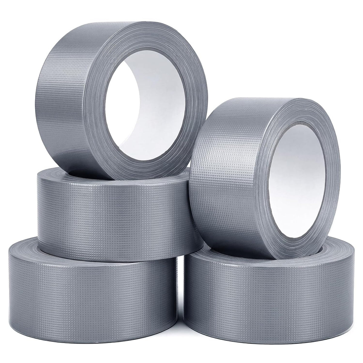 Duct Tape Heavy Duty, 5 Pack Silver Heavy Duty Tape 2In x 30 Yards