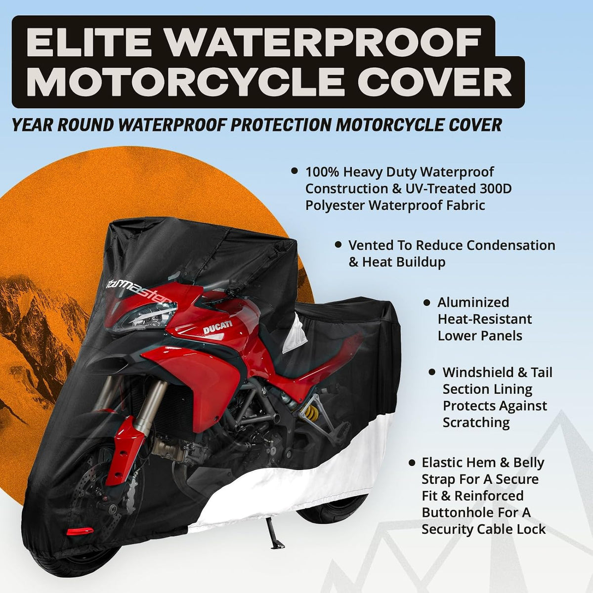 Elite Waterproof Motorcycle Cover