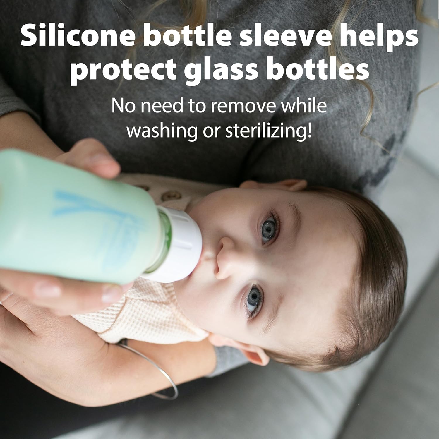 Anti-Colic Options+ Narrow Glass Baby Bottle with Level 1 Slow Flow Nipple, BPA-Free, 4 oz/120mL, 0m+, 2-Pack