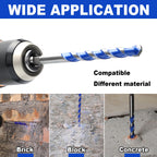 10 Pack 3/16 inch Concrete Drill Bit Set,Masonry Drill Bit Set