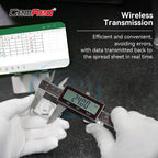 GemRed Wireless Digital Caliper 6 Inch with Data Transfer to Excel/Phone/PC