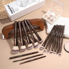 Makeup Brushes 15 Pcs Makeup Brush Set for Foundation, Concealer, Contour, Blending, Blush, Eyeshadow Brushes with